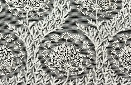 Maschinenspitze, Entwurf Kunstschule Plauen, 1911 Spitze mit floralen Verzierungen