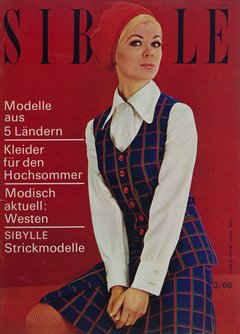 Titelseite der Modezeitschrift mit Abbildung einer Frau