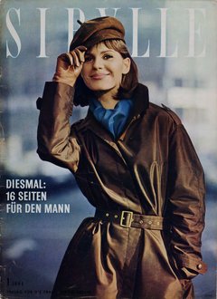 Titelseite der Modezeitschrift mit Abbildung einer Frau