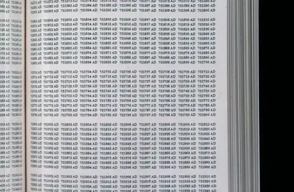 On Kawara, One Million Years: Past, 1970–71