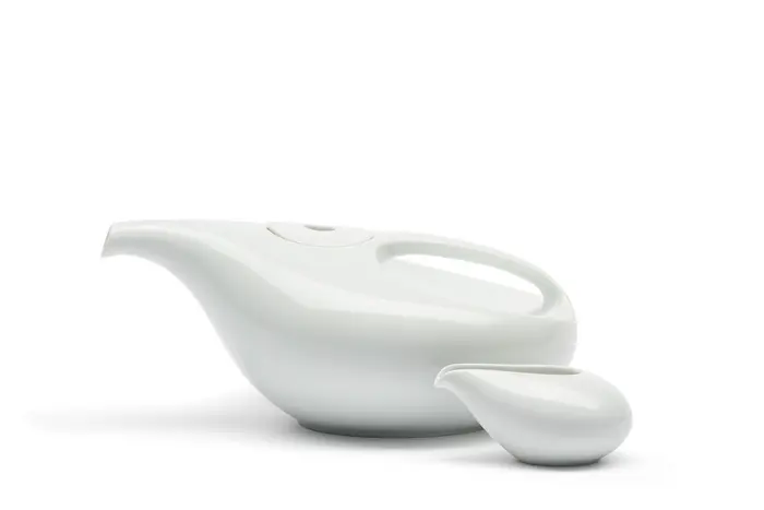 Teekanne und Sahnegießer „Drop“, Luigi Colani, Rosenthal Porzellan AG, 1971