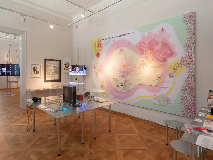 Ausstellungsansicht "Common Knowledge – Design in Zeiten der Informationskrise"