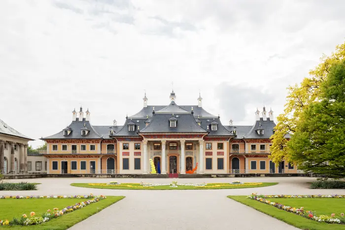 Foto des Schloss Pillnitz und Grünanlagen
